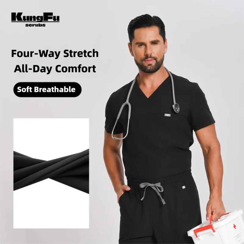 KUNGFU SCRUBS Men Surgical Uni - đánh giá và giá Medical Lab Uniform