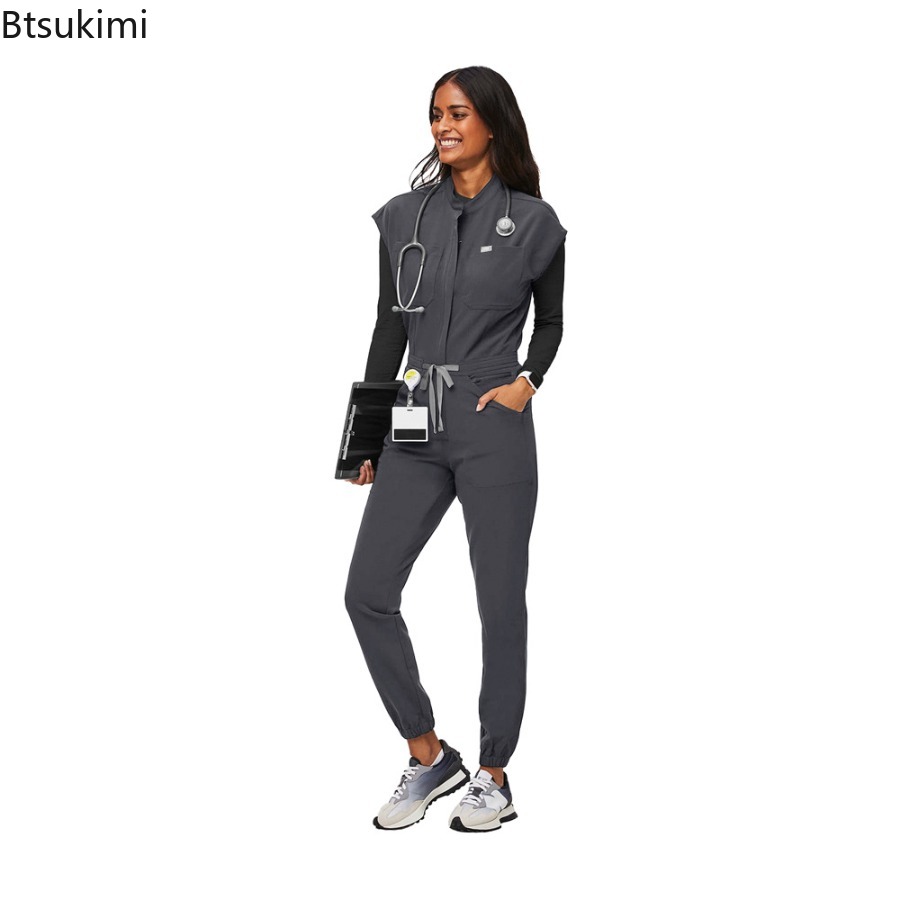 Fashion Zipper Jumpsuit Medica - đánh giá và giá Medical Lab Uniform