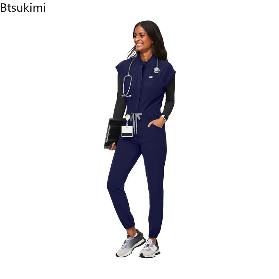 Fashion Zipper Jumpsuit Medica - đánh giá và giá Medical Lab Uniform