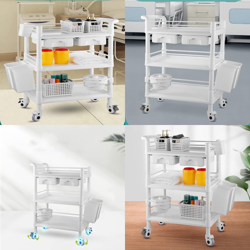 Utility Medical 3-Tier Estheti - đánh giá và giá Medical Lab Furniture