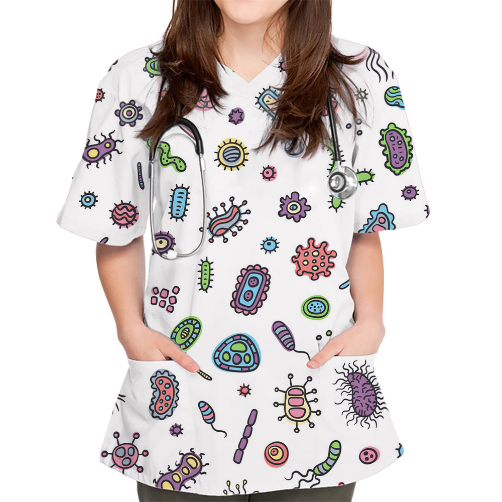 New Women Tops Bacteriogram Pr - đánh giá và giá Medical Lab Uniform