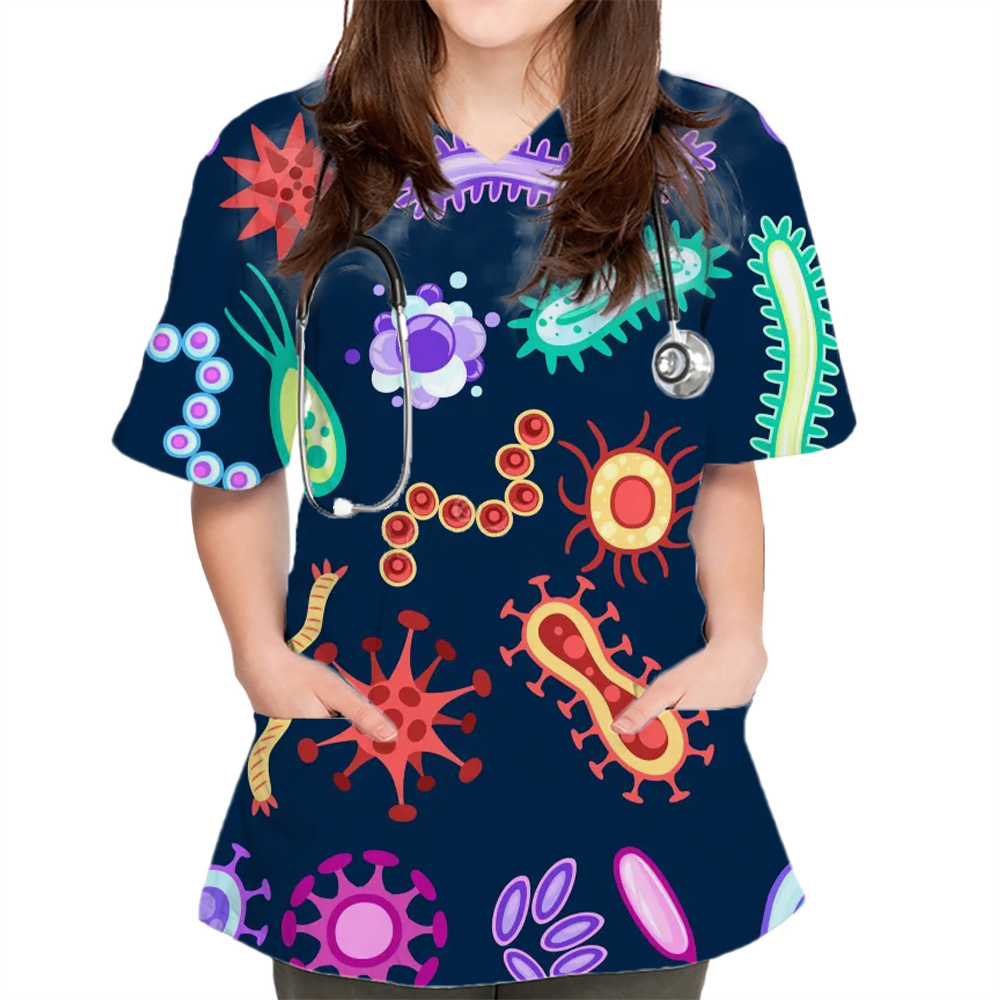 New Women Tops Bacteriogram Pr - đánh giá và giá Medical Lab Uniform