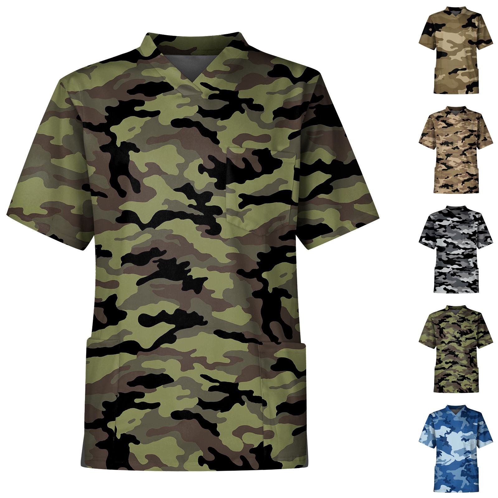 Men'S Camouflage Print Nurse U - đánh giá và giá Medical Lab Uniform