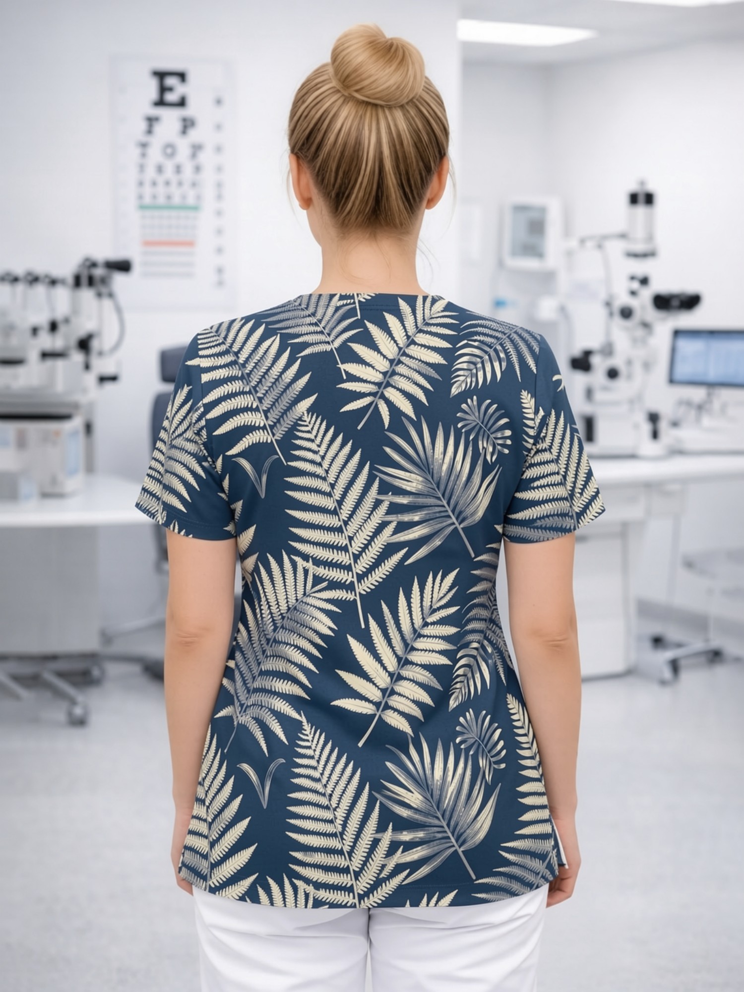 Womens Charming V Neck Scrub T - đánh giá và giá Medical Lab Uniform