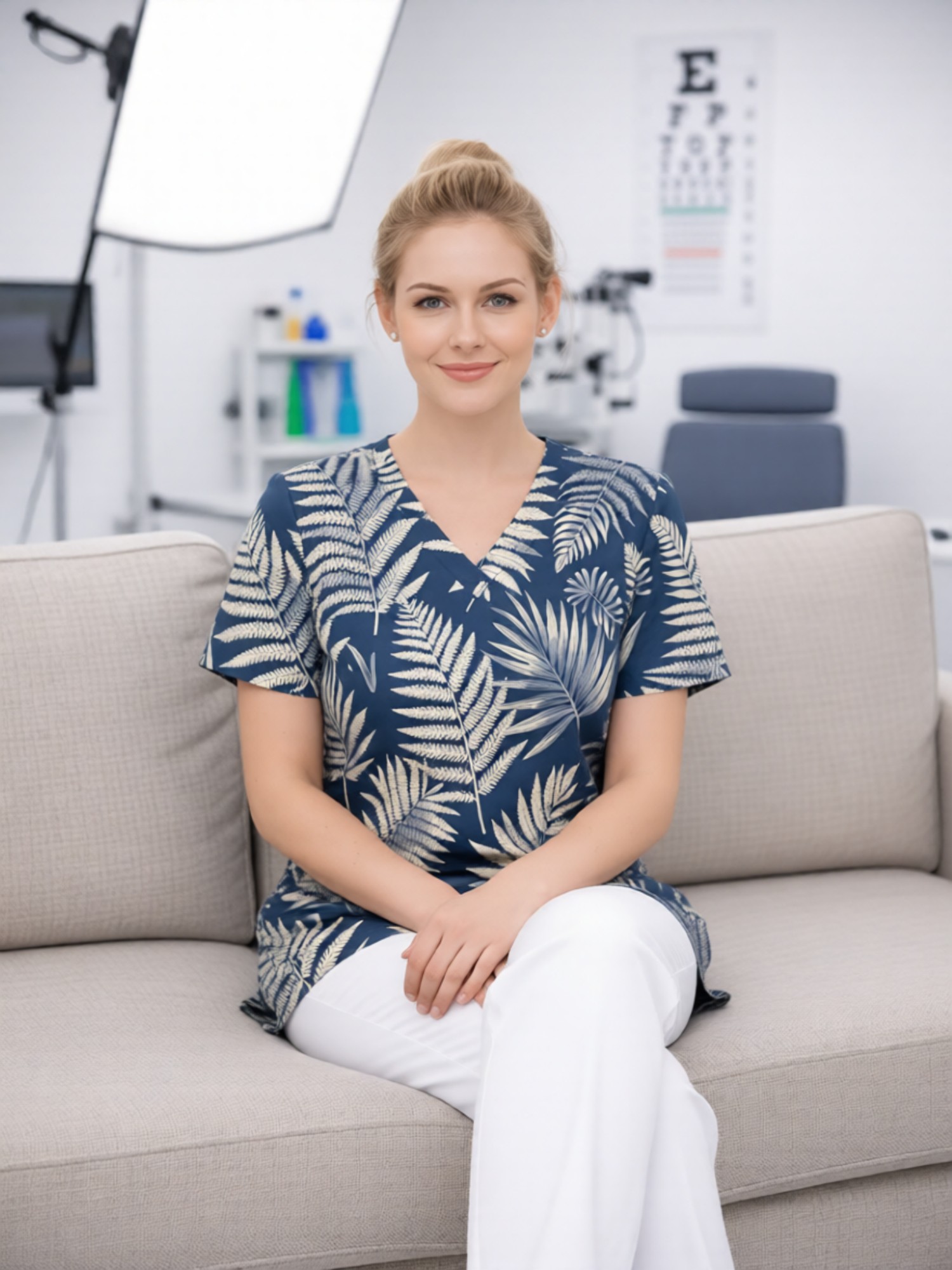 Womens Charming V Neck Scrub T - đánh giá và giá Medical Lab Uniform