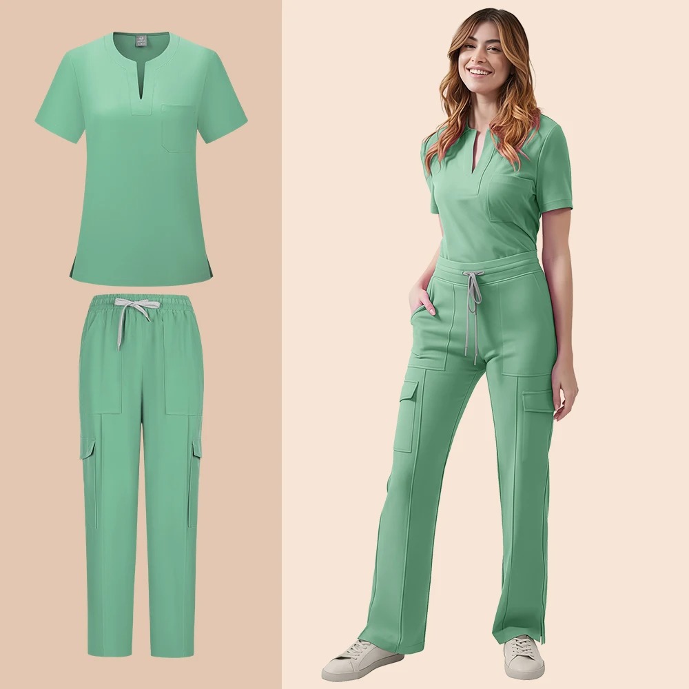 Scrub Sets Women Lab Coat Heal - đánh giá và giá Medical Lab Gown