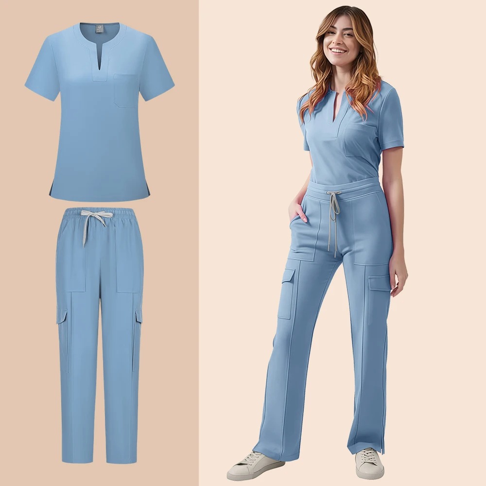 Scrub Sets Women Lab Coat Heal - đánh giá và giá Medical Lab Gown