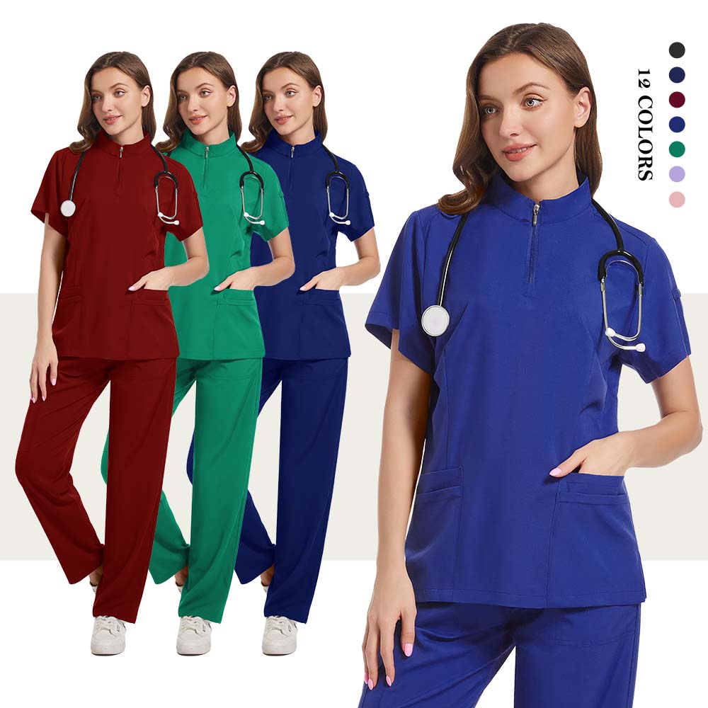 Stretch Scrubs Woman Set Medic - đánh giá và giá Medical Lab Uniform