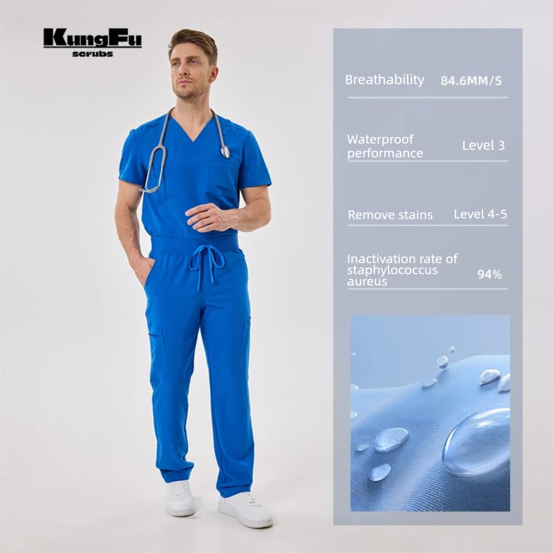 KUNGFU SCRUBS Mens Uniforms Me - đánh giá và giá Medical Lab Uniform